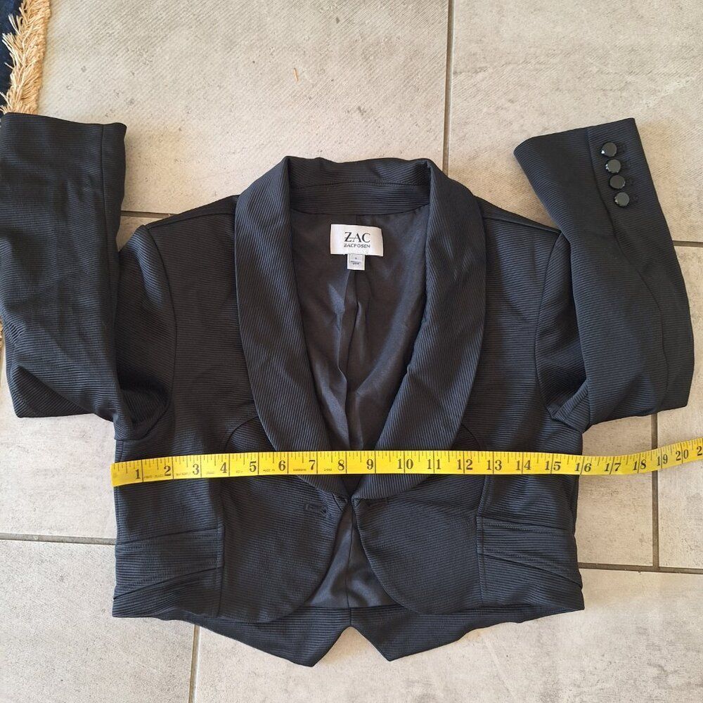 Zac Posen Bolero Jacket  Black Size 6‎ - Picture 6 of 7